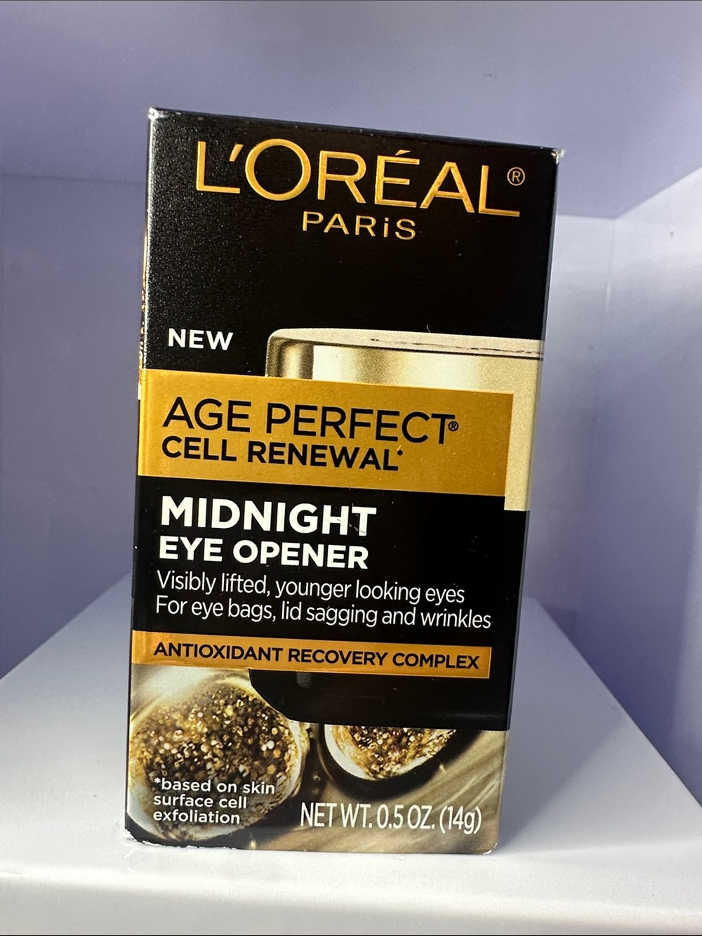 L'Oréal Age Perfect Midnight Eye Opener - Black & Gold Packaging